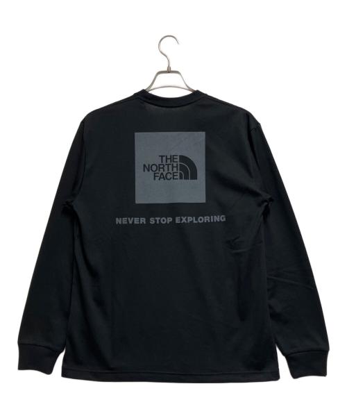 THE NORTH FACE（ザ ノース フェイス）THE NORTH FACE (ザ ノース フェイス) ロングスリーブバックスクエアロゴティー ブラック サイズ:M 未使用品の古着・服飾アイテム