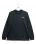 THE NORTH FACE（ザ ノース フェイス）の古着「ロングスリーブバックスクエアロゴティー」｜ブラック