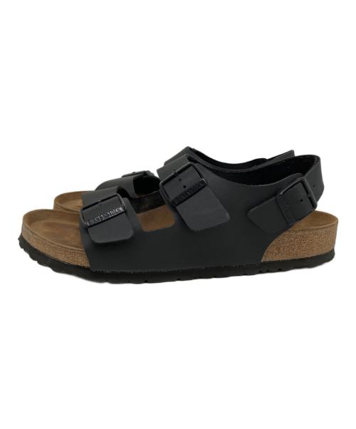 BIRKENSTOCK（ビルケンシュトック）BIRKENSTOCK (ビルケンシュトック) サンダル ブラック×ブラウン サイズ:M 10の古着・服飾アイテム