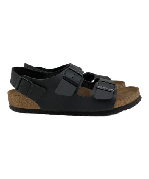 BIRKENSTOCK（ビルケンシュトック）BIRKENSTOCK (ビルケンシュトック) サンダル ブラック×ブラウン サイズ:M 10の古着・服飾アイテム