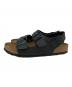 BIRKENSTOCK (ビルケンシュトック) サンダル ブラック×ブラウン サイズ:M 10：6000円