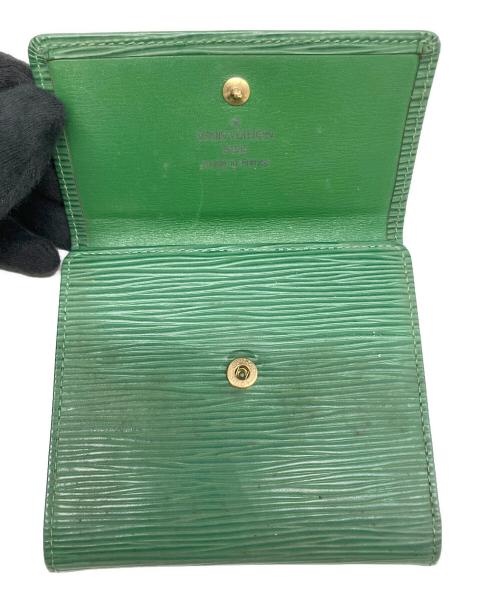 LOUIS VUITTON（ルイ ヴィトン）LOUIS VUITTON (ルイ ヴィトン) Wホック 財布 グリーンの古着・服飾アイテム