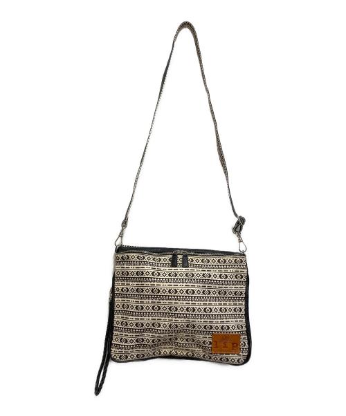 L.I.P（リップ）L.I.P (リップ) 2WAYショルダーバッグ ホワイト×ブラックの古着・服飾アイテム