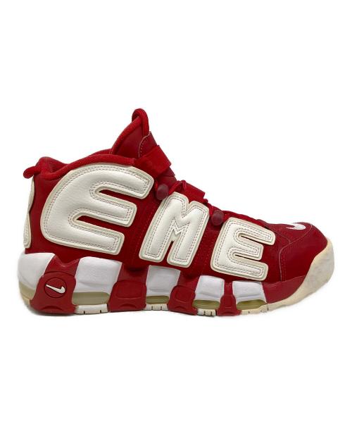NIKE（ナイキ）NIKE (ナイキ) Supreme (シュプリーム) Air More Uptempo（エア モア アップテンポ） レッド×ホワイト サイズ:US 9の古着・服飾アイテム