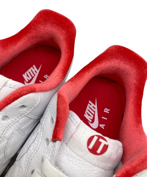 NIKE（ナイキ）NIKE (ナイキ) KITH (キス) Air Force 1 Low（エアフォース1 ロー） ホワイト×レッド サイズ:US 8.5の古着・服飾アイテム