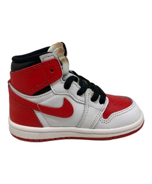 NIKE（ナイキ）NIKE (ナイキ) TD Air Jordan 1 High OG レッド×ホワイト サイズ:US 7Cの古着・服飾アイテム