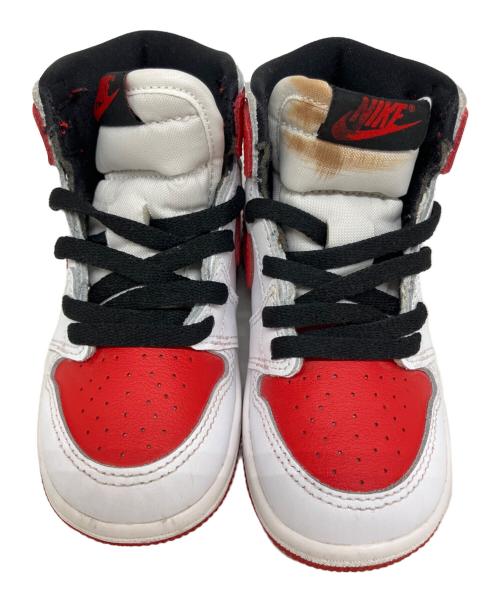 NIKE（ナイキ）NIKE (ナイキ) TD Air Jordan 1 High OG レッド×ホワイト サイズ:US 7Cの古着・服飾アイテム