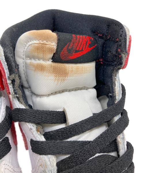 NIKE（ナイキ）NIKE (ナイキ) TD Air Jordan 1 High OG レッド×ホワイト サイズ:US 7Cの古着・服飾アイテム