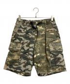 WILD THINGSワイルドシングス）の古着「カモ リップ ショーツ」｜カーキ