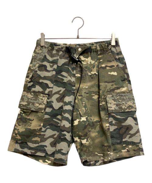 WILD THINGS（ワイルドシングス）WILD THINGS (ワイルドシングス) カモ リップ ショーツ カーキ サイズ:Ｍの古着・服飾アイテム