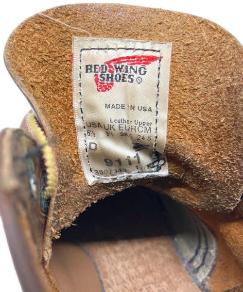 RED WING（レッドウィング）RED WING (レッドウィング) レザーブーツ ブラウン サイズ:USA 6 1/2の古着・服飾アイテム