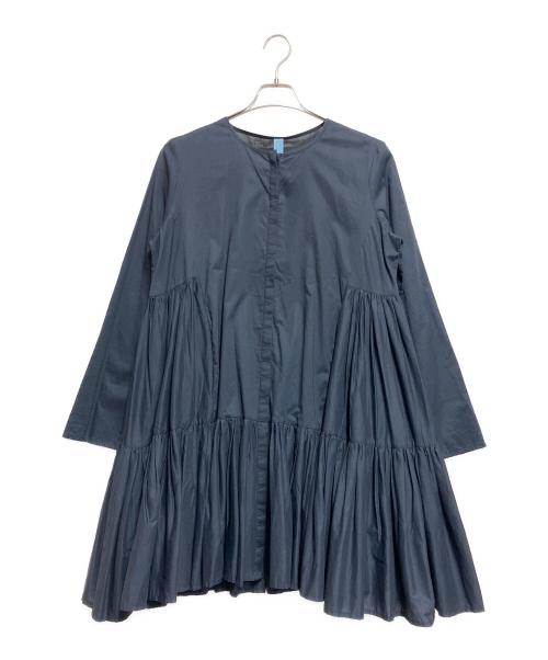 merlette（マーレット）merlette (マーレット) ピマコットンギャザーチュニックドレス ネイビー サイズ:XSの古着・服飾アイテム
