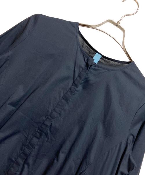 merlette（マーレット）merlette (マーレット) ピマコットンギャザーチュニックドレス ネイビー サイズ:XSの古着・服飾アイテム