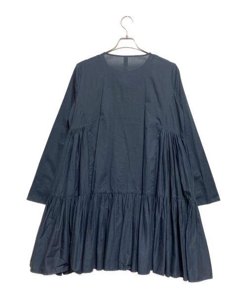 merlette（マーレット）merlette (マーレット) ピマコットンギャザーチュニックドレス ネイビー サイズ:XSの古着・服飾アイテム