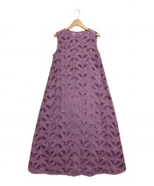 Diagram GRACE CONTINENTAL（ダイアグラム グレースコンチネンタル）の古着「ノースリーブワンピース」｜パープル