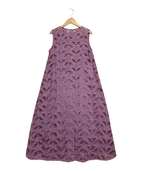 Diagram GRACE CONTINENTAL（ダイアグラム グレースコンチネンタル）Diagram GRACE CONTINENTAL (ダイアグラム グレースコンチネンタル) ノースリーブワンピース パープル サイズ:36の古着・服飾アイテム