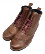 渋谷製靴シブヤセイカ）の古着「レザーショートブーツ」｜ブラウン