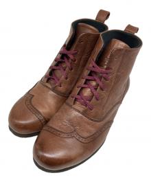 渋谷製靴（シブヤセイカ）の古着「レザーショートブーツ」｜ブラウン