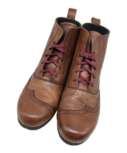 渋谷製靴（シブヤセイカ）渋谷製靴 (シブヤセイカ) レザーショートブーツ ブラウン サイズ:23 1/2の古着・服飾アイテム