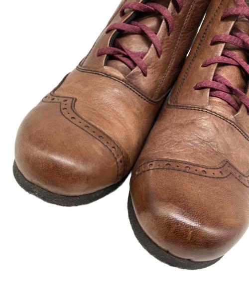 渋谷製靴（シブヤセイカ）渋谷製靴 (シブヤセイカ) レザーショートブーツ ブラウン サイズ:23 1/2の古着・服飾アイテム