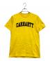 CarHartt（カーハート）の古着「ユニバーシティ Tシャツ」｜イエロー