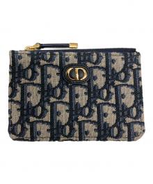 Christian Dior（クリスチャン ディオール）の古着「30 Montaigne Dahlia ウォレット」｜ブラック×ベージュ