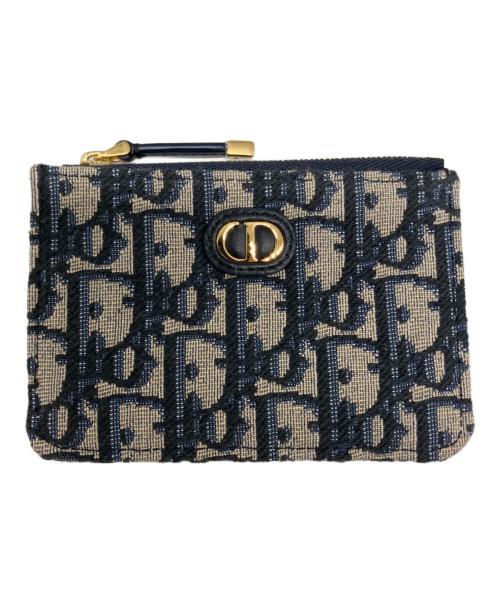 Christian Dior（クリスチャン ディオール）Christian Dior (クリスチャン ディオール) 30 Montaigne Dahlia ウォレット ブラック×ベージュの古着・服飾アイテム