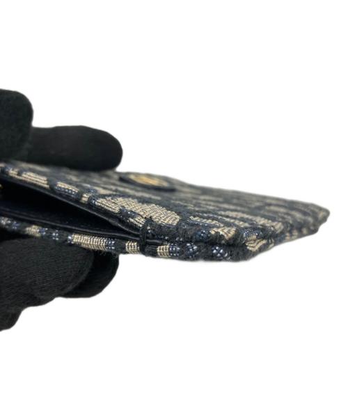 Christian Dior（クリスチャン ディオール）Christian Dior (クリスチャン ディオール) 30 Montaigne Dahlia ウォレット ブラック×ベージュの古着・服飾アイテム