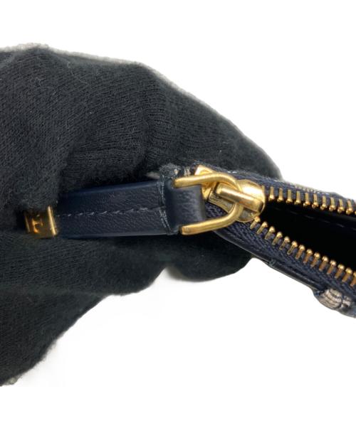 Christian Dior（クリスチャン ディオール）Christian Dior (クリスチャン ディオール) 30 Montaigne Dahlia ウォレット ブラック×ベージュの古着・服飾アイテム