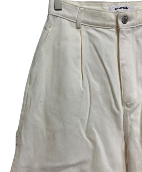 GIUNON（ジウノン）GIUNON (ジウノン) ワイドパンツ アイボリー サイズ:SIZE 1の古着・服飾アイテム