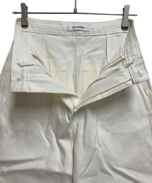 GIUNON（ジウノン）GIUNON (ジウノン) ワイドパンツ アイボリー サイズ:SIZE 1の古着・服飾アイテム