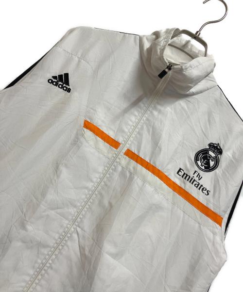 adidas（アディダス）adidas (アディダス) ウインドブレーカー ホワイト×ブラック サイズ:XXLの古着・服飾アイテム