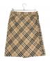 BURBERRY LONDON (バーバリーロンドン) カシミヤ混ラップスカート ベージュ サイズ:40：7000円