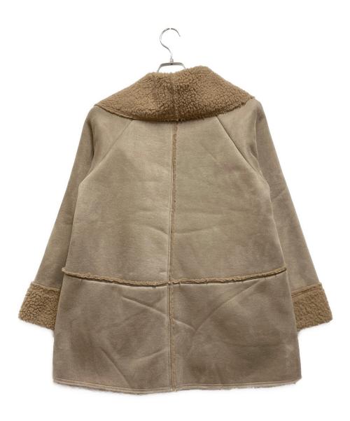 HERENCIA（ヘレンチア）HERENCIA (ヘレンチア) フェイクムートンコート ベージュ サイズ:38の古着・服飾アイテム