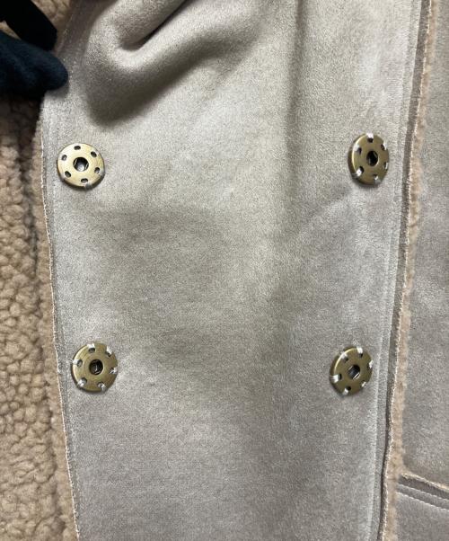 HERENCIA（ヘレンチア）HERENCIA (ヘレンチア) フェイクムートンコート ベージュ サイズ:38の古着・服飾アイテム
