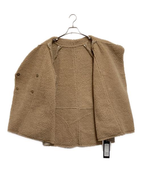 HERENCIA（ヘレンチア）HERENCIA (ヘレンチア) フェイクムートンコート ベージュ サイズ:38の古着・服飾アイテム