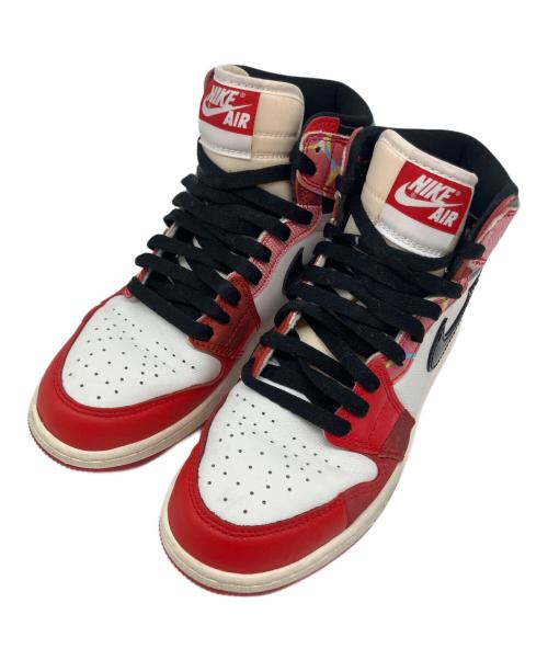 NIKE（ナイキ）NIKE (ナイキ) Spider-Man (スパイダーマン) Air Jordan 1 High OG SP（エアジョーダン1 ハイ OG SP） ホワイト×レッド サイズ:US 5Yの古着・服飾アイテム