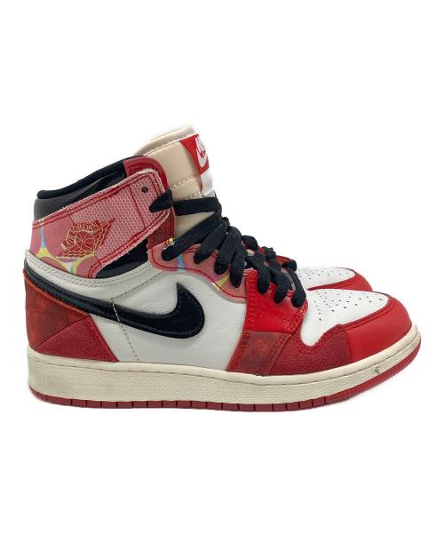 NIKE（ナイキ）NIKE (ナイキ) Spider-Man (スパイダーマン) Air Jordan 1 High OG SP（エアジョーダン1 ハイ OG SP） ホワイト×レッド サイズ:US 5Yの古着・服飾アイテム
