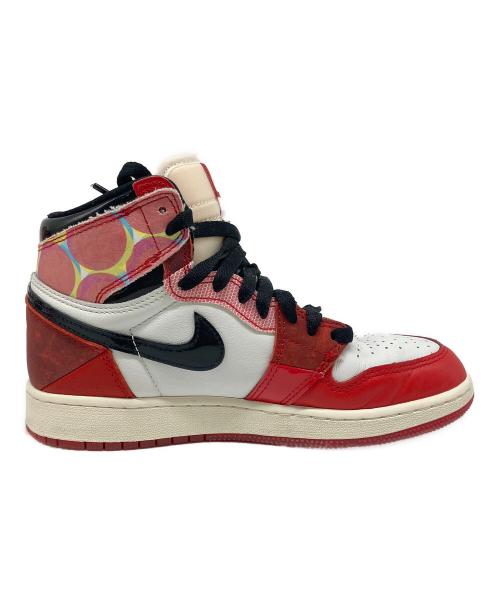 NIKE（ナイキ）NIKE (ナイキ) Spider-Man (スパイダーマン) Air Jordan 1 High OG SP（エアジョーダン1 ハイ OG SP） ホワイト×レッド サイズ:US 5Yの古着・服飾アイテム
