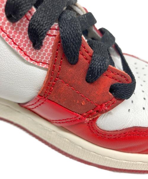 NIKE（ナイキ）NIKE (ナイキ) Spider-Man (スパイダーマン) Air Jordan 1 High OG SP（エアジョーダン1 ハイ OG SP） ホワイト×レッド サイズ:US 5Yの古着・服飾アイテム