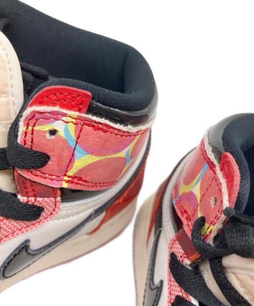 NIKE（ナイキ）NIKE (ナイキ) Spider-Man (スパイダーマン) Air Jordan 1 High OG SP（エアジョーダン1 ハイ OG SP） ホワイト×レッド サイズ:US 5Yの古着・服飾アイテム