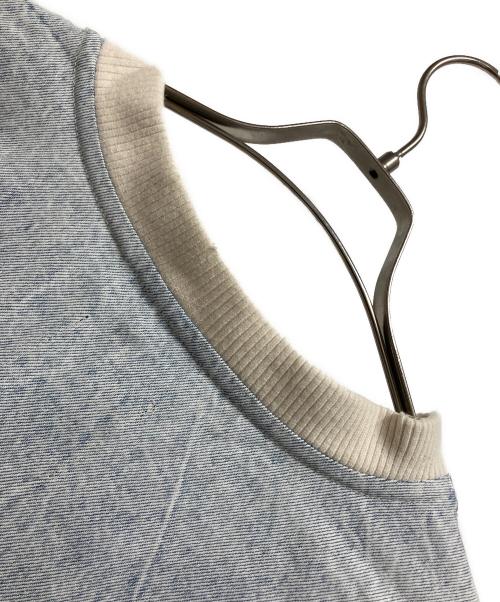 ZARA（ザラ）ZARA (ザラ) ダメージ加工デニムスウェット ブルー サイズ:USA XLの古着・服飾アイテム