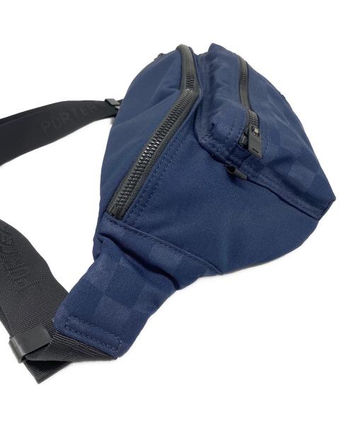 PORTER（ポーター）PORTER (ポーター) WAIST BAG（ウエストバッグ） ネイビーの古着・服飾アイテム
