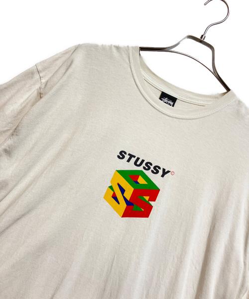 stussy（ステューシー）stussy (ステューシー) 半袖カットソー ホワイト サイズ:XLの古着・服飾アイテム