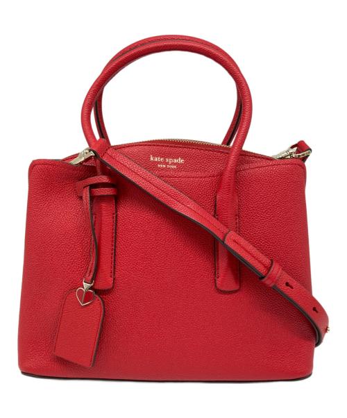 Kate Spade（ケイトスペード）Kate Spade (ケイトスペード) 2WAYバッグ レッドの古着・服飾アイテム