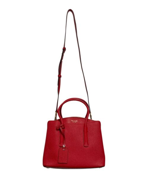 Kate Spade（ケイトスペード）Kate Spade (ケイトスペード) 2WAYバッグ レッドの古着・服飾アイテム