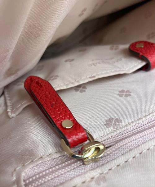Kate Spade（ケイトスペード）Kate Spade (ケイトスペード) 2WAYバッグ レッドの古着・服飾アイテム