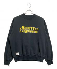Schott×AMERICAN WATANABE（ショット）の古着「CREW SWEAT」｜ブラック