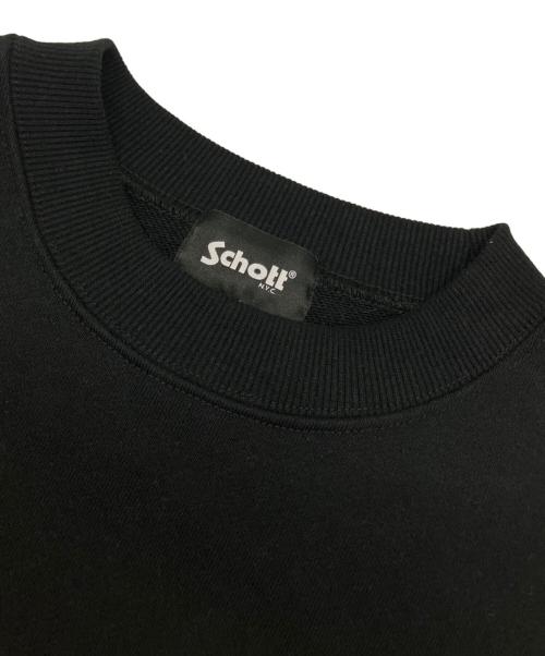 Schott（ショット）Schott (ショット) AMERICAN WATANABE CREW SWEAT ブラック サイズ:Mの古着・服飾アイテム