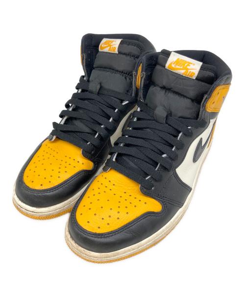 NIKE（ナイキ）NIKE (ナイキ) Air Jordan 1 Retro High OG（エアジョーダン1 レトロ ハイ OG） イエロー×ブラック サイズ:US 9の古着・服飾アイテム